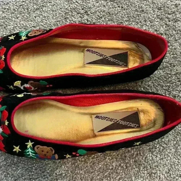 Vintage Mootsies Tootsies Holiday Ballet Flats Size 7.5M - Picture 2 of 6